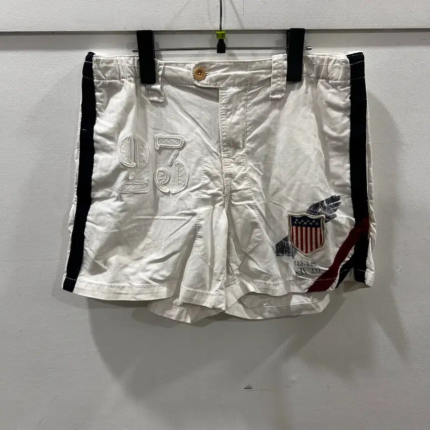 [BUNJANG] Polo Ralph Lauren White Cotton Shorts / 폴로랄프로렌 화이트 숏팬츠