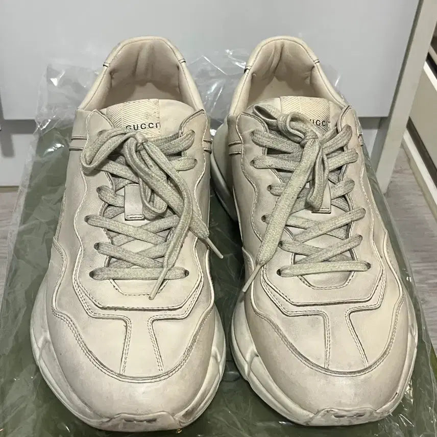 [BUNJANG] Gucci Rhyton Dirty Sneakers / [극미중고,밑창보강,풀구성] 구찌 라이톤 더티 스니커즈