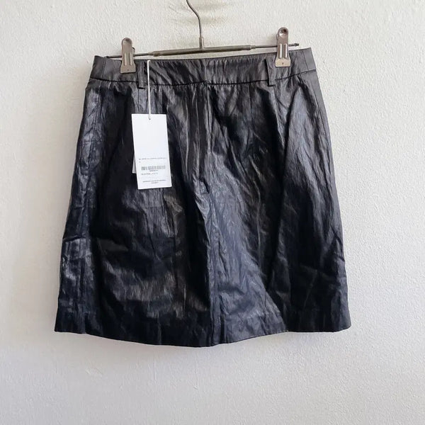 [BUNJANG] GBH 23SS Faux Leather Pleated Mini Skirt / S) 미착용 23SS GBH 페이크 레더 플리티드 미니 스커트