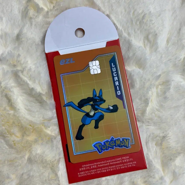 [BUNJANG] Pokemon Iglee Transportation Card Lucario (Unsealed) / (단순개봉) 포켓몬 이즐 교통카드 루카리오