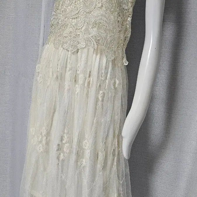 [BUNJANG] Lace Long Dress / 새옷---레이스 스타일 좋은 롱원피스