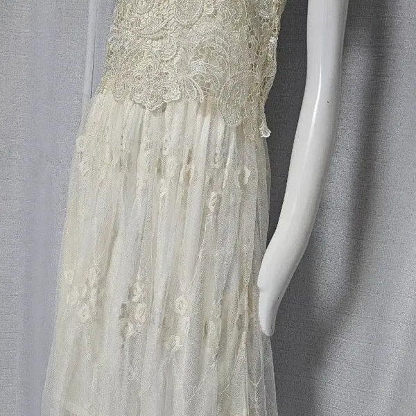 [BUNJANG] Lace Long Dress / 새옷---레이스 스타일 좋은 롱원피스