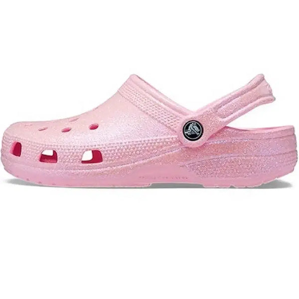 [BUNJANG] Crocs Glitter Sandals Pink 235mm / 새상품) 크록스 핑크 유광 235