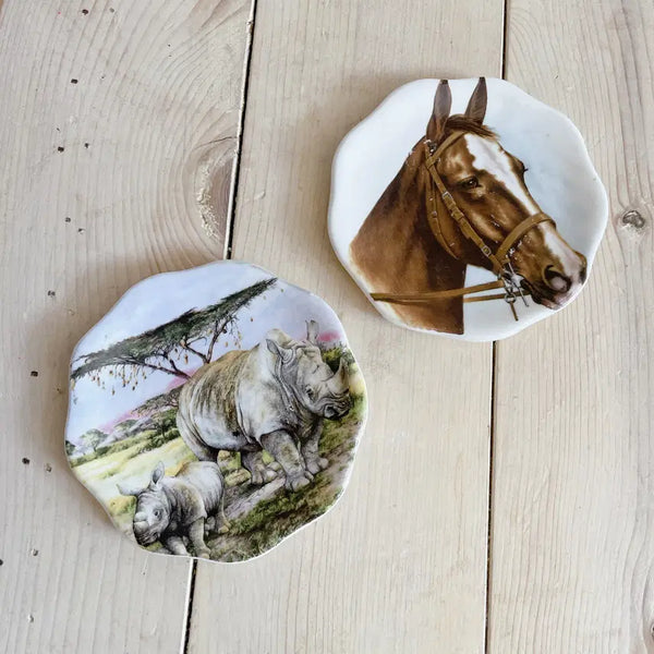 [BUNJANG] Antique English Mini Plates (Set of 2) / 앤틱 영국 미니 접시 2개