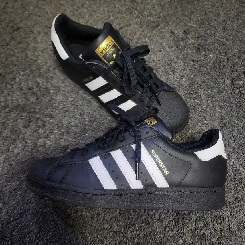 [BUNJANG] Adidas Superstar Black and White 250mm / 아디다스 슈퍼스타 검흰 250사이즈
