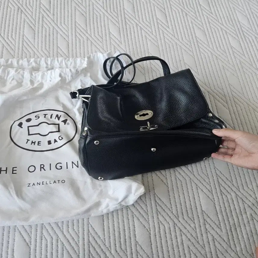 [BUNJANG] Zanellato Postina The Bag Black Leather Shoulder Bag / 자넬라토 포스티나 더백 블랙
