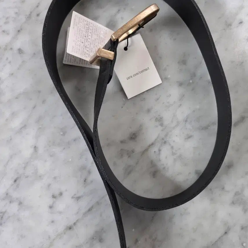 [BUNJANG] Zara Belt Gold Buckle / 자라 벨트