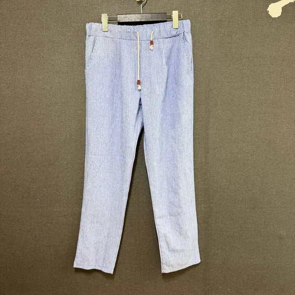 [BUNJANG] DONGJI Women's L Blue Banding Summer Pants BO2601 / DONGJI 여성 L 블루 밴딩 여름 팬츠 BO2601