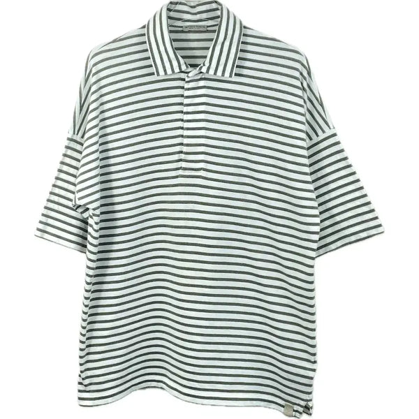 [BUNJANG] Bottega Veneta Striped Collar Short Sleeve Polo Shirt / [50] 보테가베네타 스트라이프 카라 반팔티 폴로 셔츠
