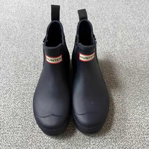 [BUNJANG] Hunter Original Play Short Boots Navy 230 / Hunter 헌터 레인부츠 숏 네이비 230