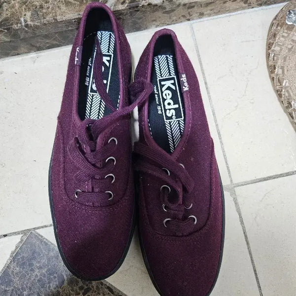 [BUNJANG] Keds Burgundy Sneakers / 케즈  스니커즈 버건디