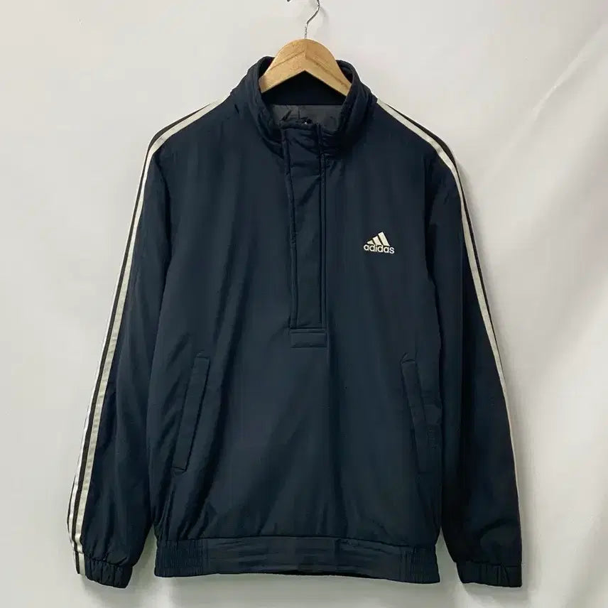 [BUNJANG] Adidas Half-Zip Anorak Padded Jacket / Windbreaker - M / 142.아디다스 반집업 아노락 패딩/바람막이 M