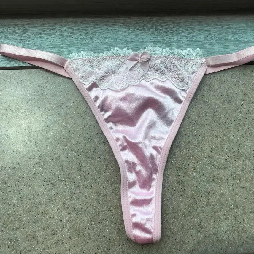 [BUNJANG] Women's Pink Cotton Briefs / (중고) 여성팬티 핑크 러블리
