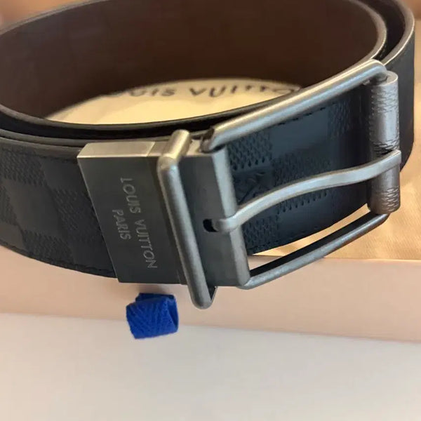 [BUNJANG] Louis Vuitton Damier Print Reversible 40MM Belt M9150T / 미착용/루이비통 다미에 프린트 리버서블 40MM 벨트 M9150T