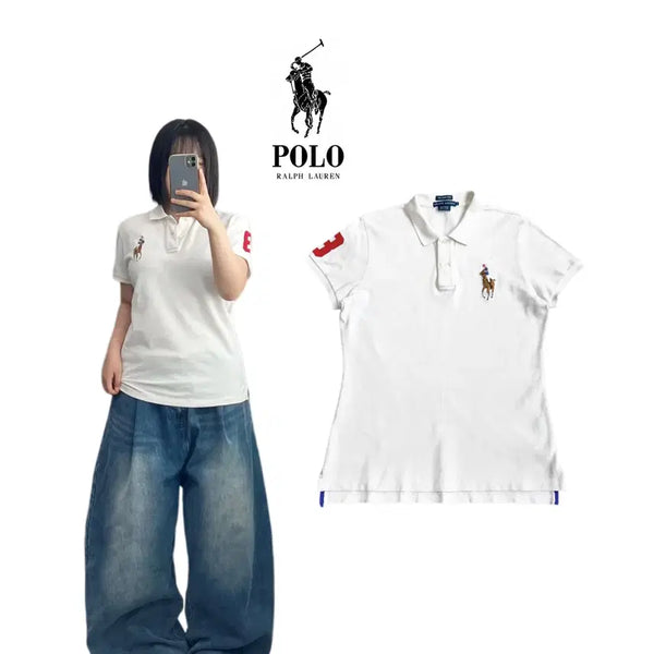 [BUNJANG] Polo Ralph Lauren Big Pony Slim Fit PK Collar Short Sleeve T-Shirt / 폴로 치프키프 빅포니 딱붙 PK 카라 반팔 티셔츠