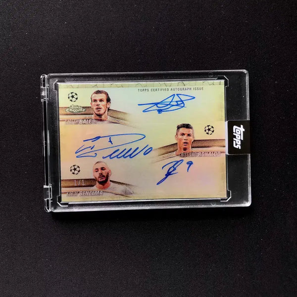[BUNJANG] Handmade High-Quality Reprint Real Madrid BBC Trio Attack Line Card / 수제 고품질 리프린팅 BBC 레알 트리오 공격진 카드