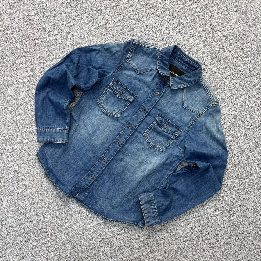 [BUNJANG] Buckaroo Women's Denim Shirt 0727J1 / S 버커루 여성 데님 셔츠 남방 0727J1