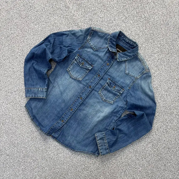[BUNJANG] Buckaroo Women's Denim Shirt 0727J1 / S 버커루 여성 데님 셔츠 남방 0727J1