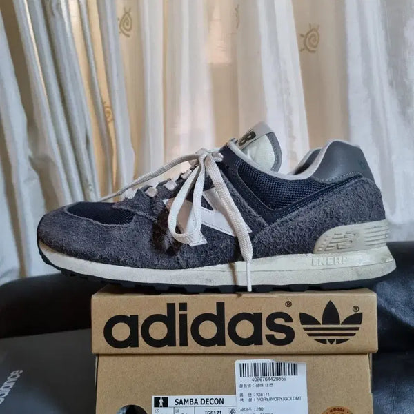 [BUNJANG] New Balance 574 Heritage Navy Sneakers (270mm) / 뉴발란스 574 헤리티지 네이비 270