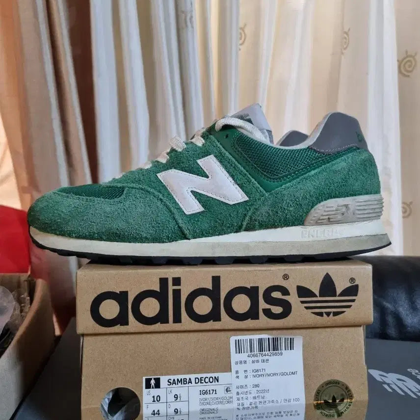 [BUNJANG] New Balance 574 Heritage Grass Green Sneakers 270 / 뉴발란스 574 헤리티지 그래스 그린 270