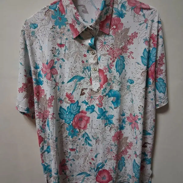 [BUNJANG] Floral Pattern Short Sleeve Shirt / 플로럴 패턴 반팔 셔츠88