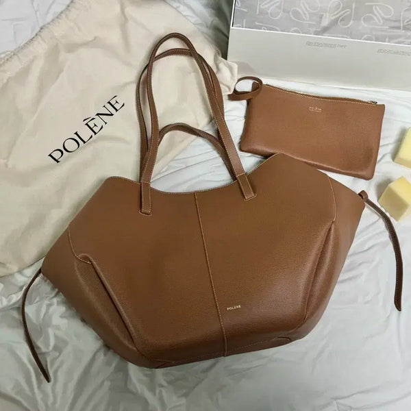 [BUNJANG] Polène Sim Edition Camel Textured Shoulder Bag / 폴렌느 심 에디션 카멜 텍스처드