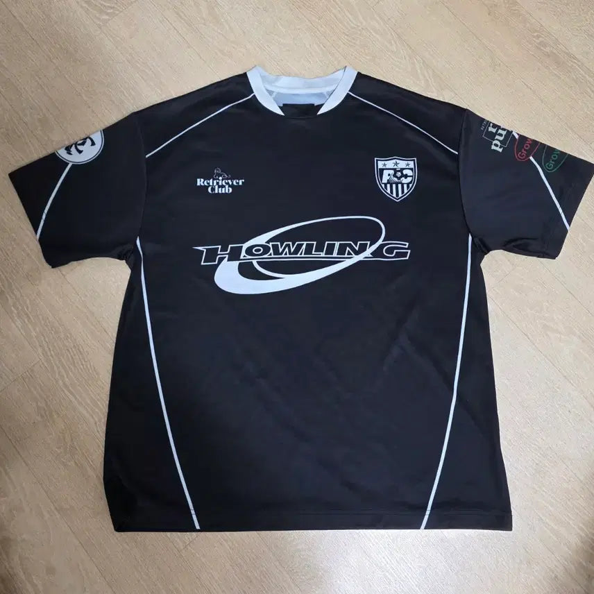 [BUNJANG] Retrievers Club Howling Soccer Jersey Short Sleeve T-Shirt L / 리트리버클럽 하울링 싸커 저지 반팔티 L