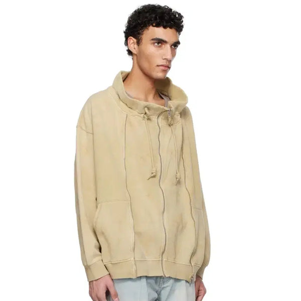 [BUNJANG] R13 Paperbag Zipper-Up Jacket Beige / R13 페이퍼백 지퍼업 자켓