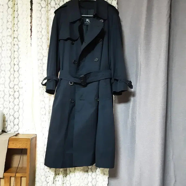 [BUNJANG] Burberry Cashmere Lined Trench Coat Black / 버버리 캐시머어내피 트렌치코트 블랙 L