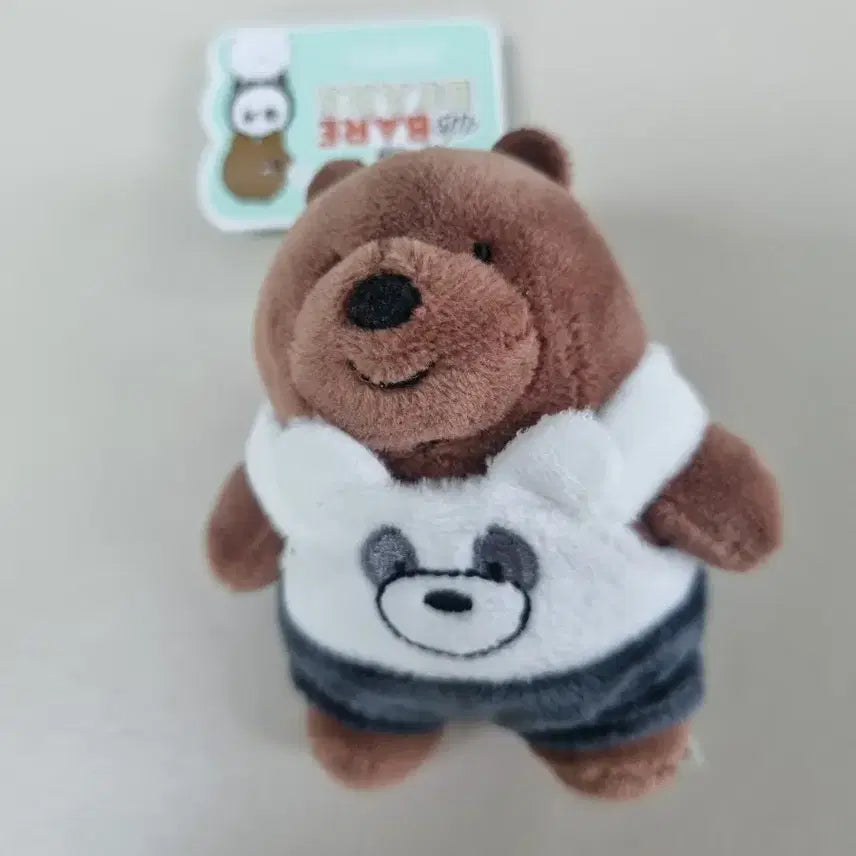 [BUNJANG] We Bare Bears Grizz Overalls Keychain 8cm / 위베어베어스 그리즐리 멜빵 키링 8cm