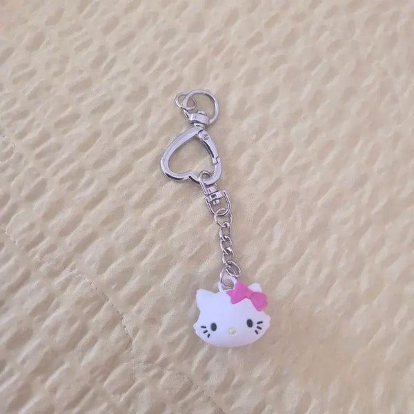 [BUNJANG] Hello Kitty Face Keychain / 키티 키링