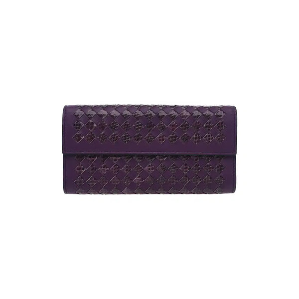 [BUNJANG] Bottega Veneta Intrecciato Long Wallet Purple / 보테가베네타 인트레치아토 장지갑