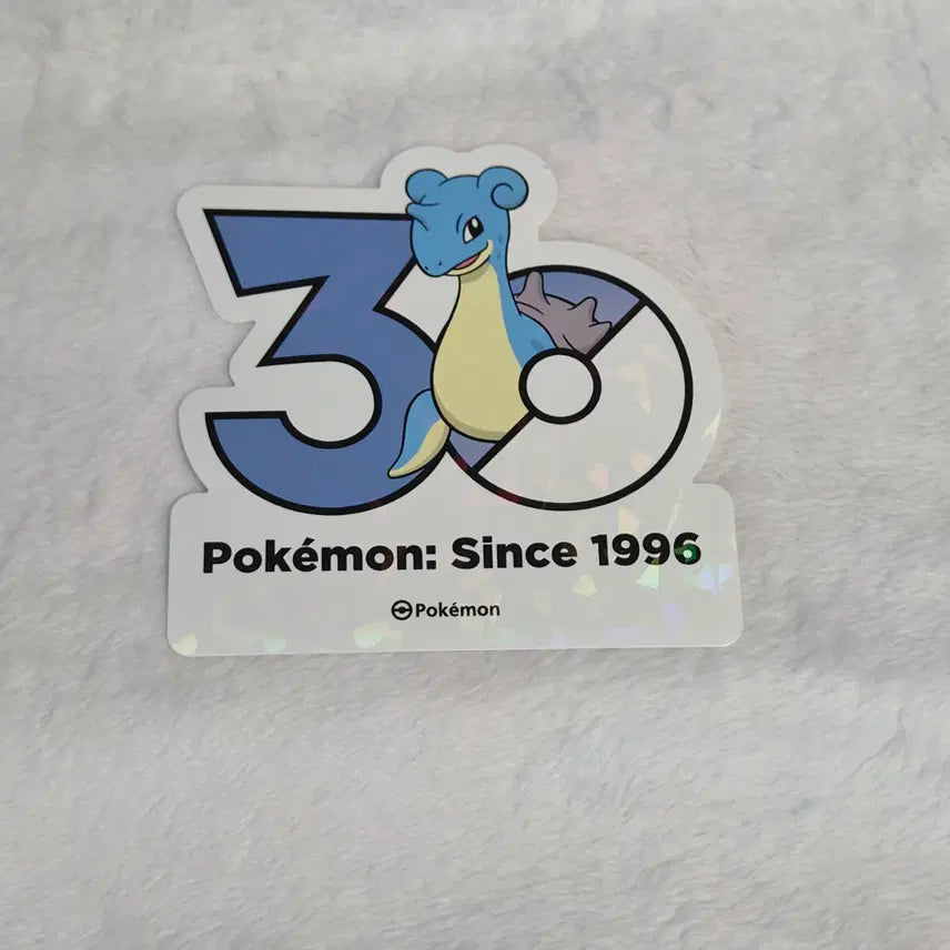 [BUNJANG] Pokemon 30th Anniversary Logo Sticker Lapras / 포켓몬 30주년 로고 스티커 라프라스 판매합니다!