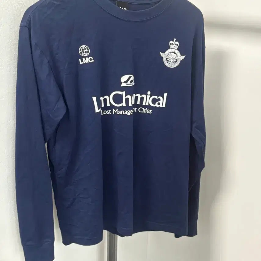 [BUNJANG] LMC Navy Logo Long Sleeve T-Shirt / LMC 네이비 로고 긴팔티