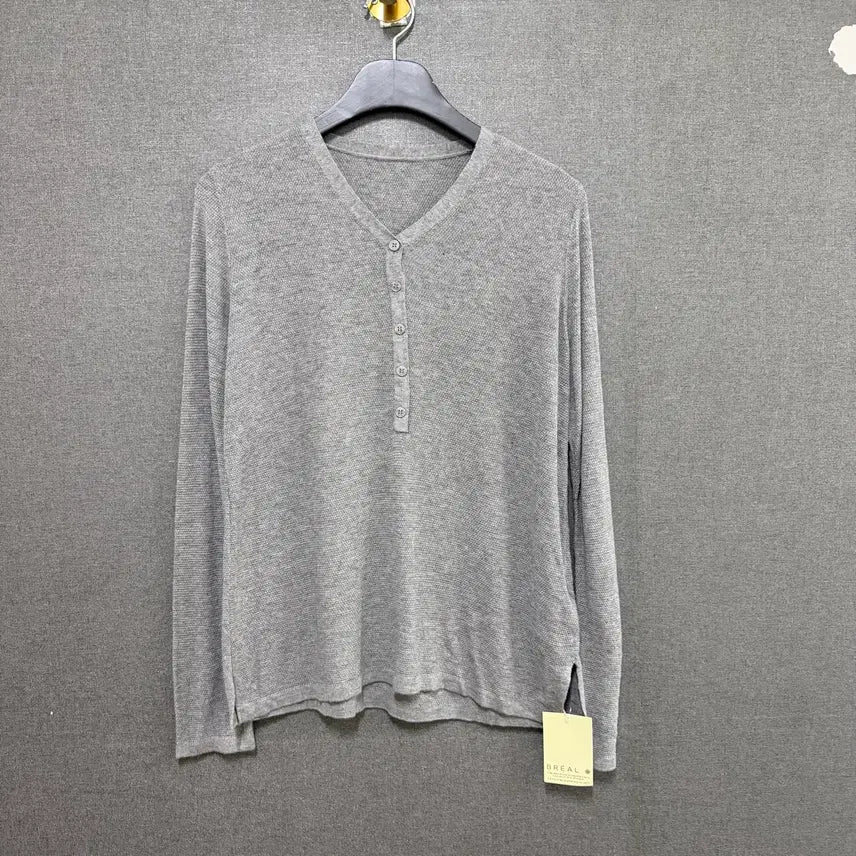 [BUNJANG] Briel Women's Knit Long Sleeve Grey BO2606 / 브리엘 여성 55 니트 롱 슬리브 그레이 BO2606