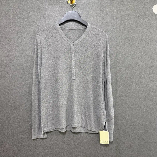 [BUNJANG] Briel Women's Knit Long Sleeve Grey BO2606 / 브리엘 여성 55 니트 롱 슬리브 그레이 BO2606
