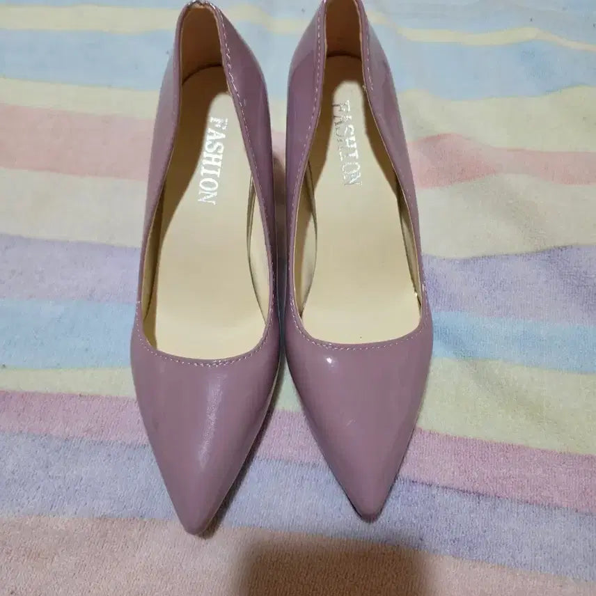 [BUNJANG] Lavender Pointed Toe Two-Heel Heels (245mm) - New / 라벤더 포인트 투 굽힐 245 신품
