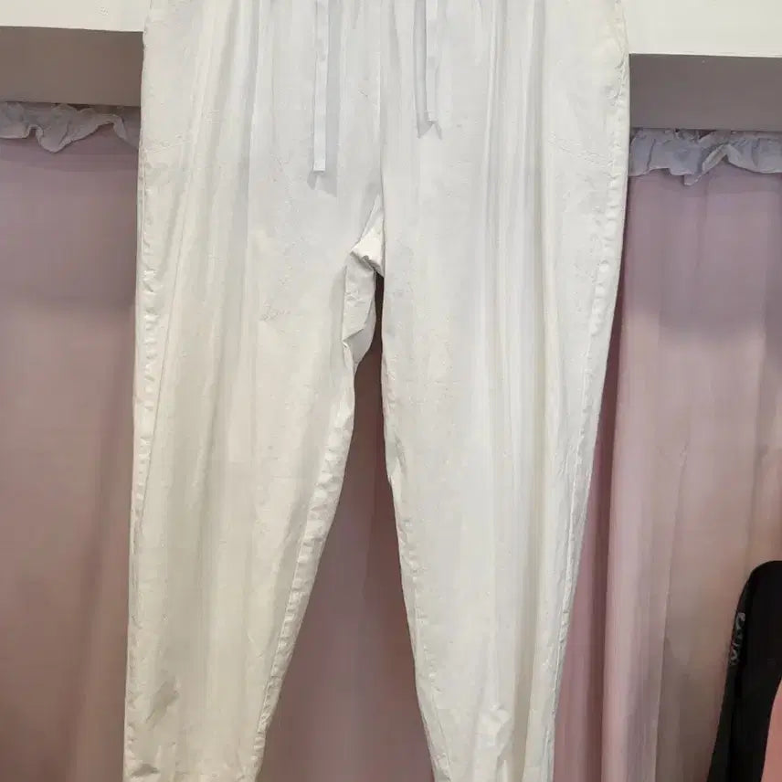 [BUNJANG] White Cotton Pants / 마면바지