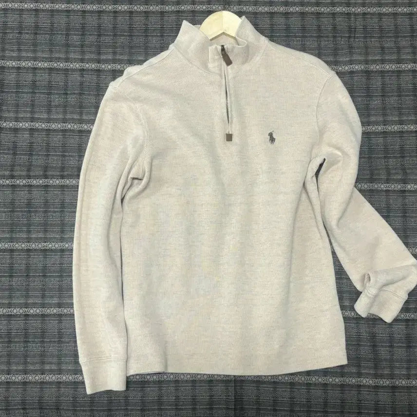 [BUNJANG] Polo Ralph Lauren Half-Zip Knit Beige Size 170/92A / 폴로 랄프로렌 하프집업 니트