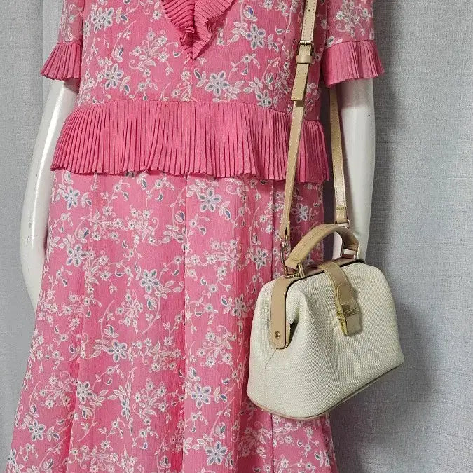 [BUNJANG] Shin Kang Shik Pink Zipper Lined Dress / 신강식 분홍 자크 안감 원피스