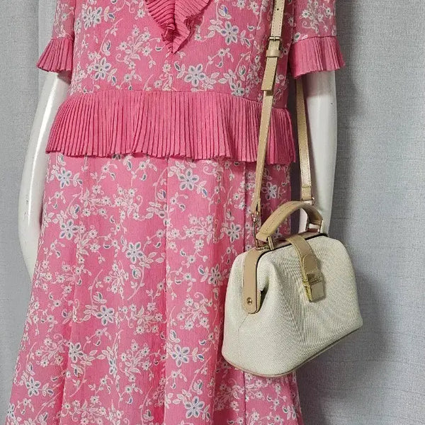 [BUNJANG] Shin Kang Shik Pink Zipper Lined Dress / 신강식 분홍 자크 안감 원피스