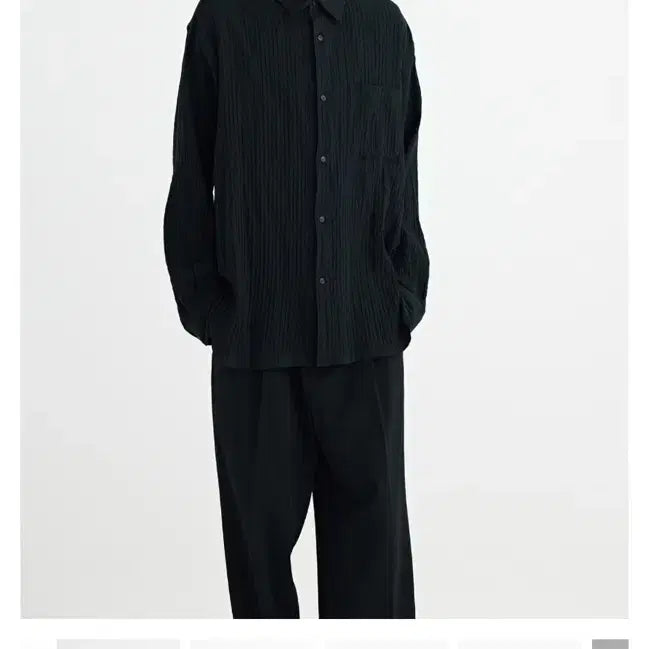 [BUNJANG] Solid Homme 26SS Black Check Pattern Shirt / 솔리드옴므 26ss 블랙 체크패턴 셔츠