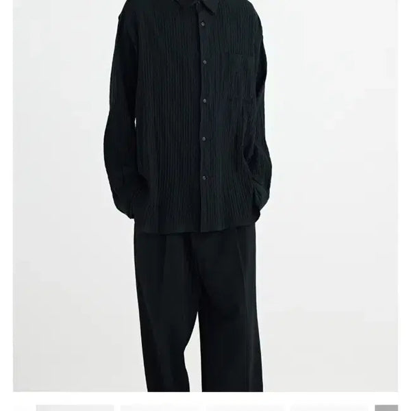 [BUNJANG] Solid Homme 26SS Black Check Pattern Shirt / 솔리드옴므 26ss 블랙 체크패턴 셔츠