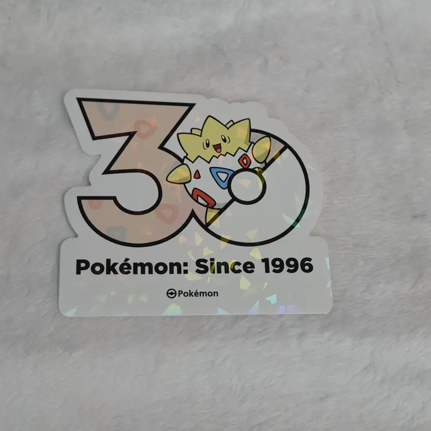 [BUNJANG] Pokemon 30th Anniversary Logo Sticker Togepi / 포켓몬 30주년 기념 로고 스티커 토게피 판매합니다!