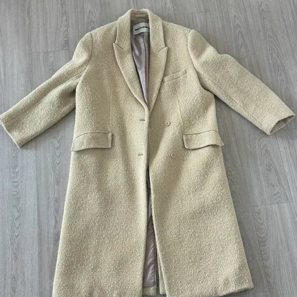 [BUNJANG] In Silence Boucle Wool Twill Coat Beige / 인사일런스 부클 울 트윌 코트 베이지