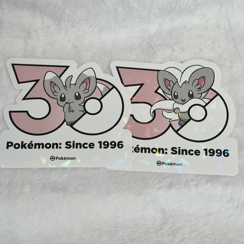 [BUNJANG] Pokemon 30th Anniversary Logo Sticker Chirami, Chirachino / 포켓몬 30주년 기념 로고 스티커 치라미, 치라치노 판매합니다!