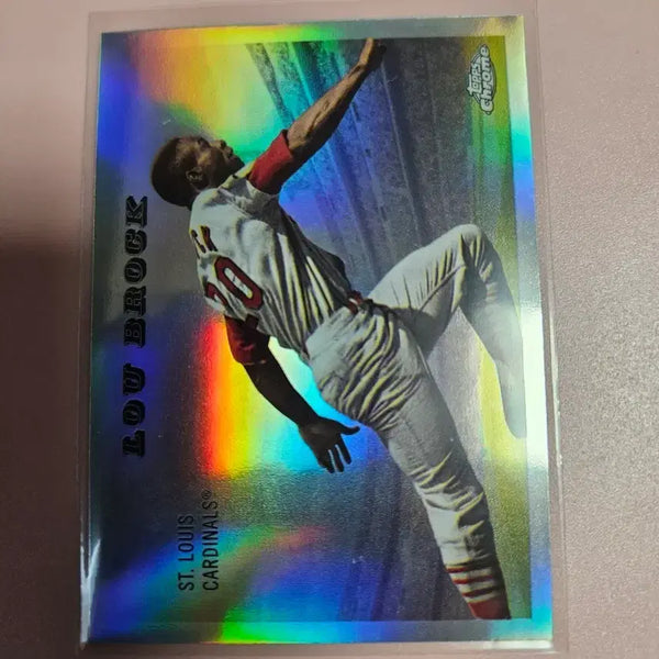[BUNJANG] St. Louis Cardinals HOF Lou Brock 2026 Topps Chrome 1955 Refractor / 세인트루이스 HOF)루 브록 2026 탑스크롬 1955 리플렉터