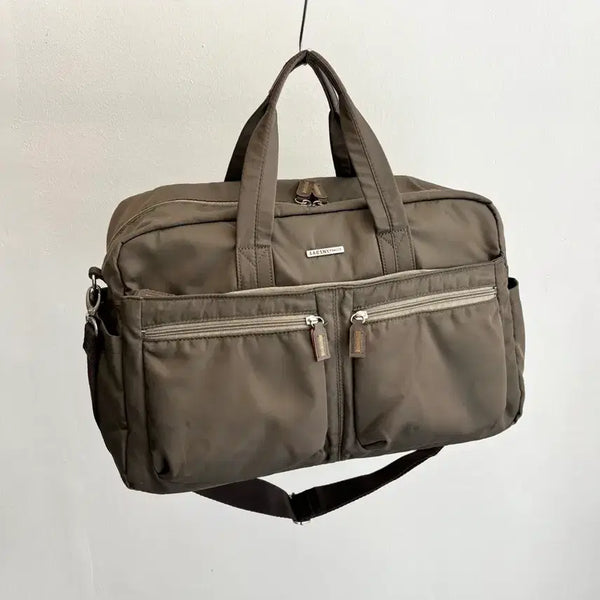 [BUNJANG] Y's Yohji Yamamoto Nylon Boston Tote Bag Khaki / Y SACCS 요지야마모토 보스턴 토트백