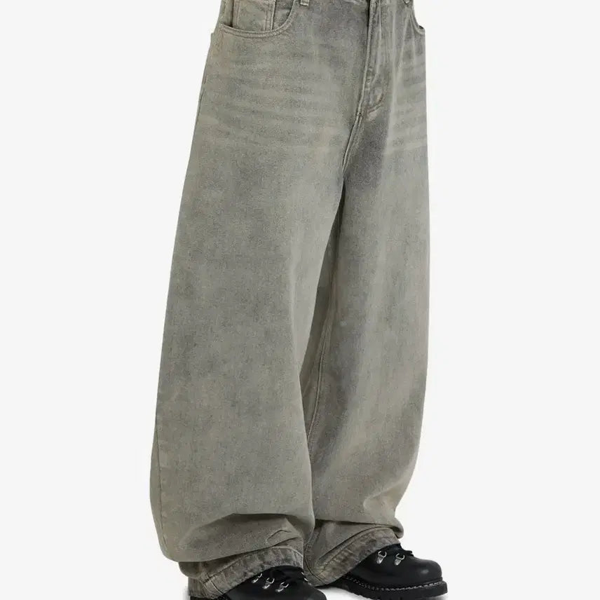 [BUNJANG] Open Yd Wide Volume Pants Dust Indigo M / 오픈야드 (전 오와이) 와이드 볼륨 팬츠 더스트 인디고 색상 M