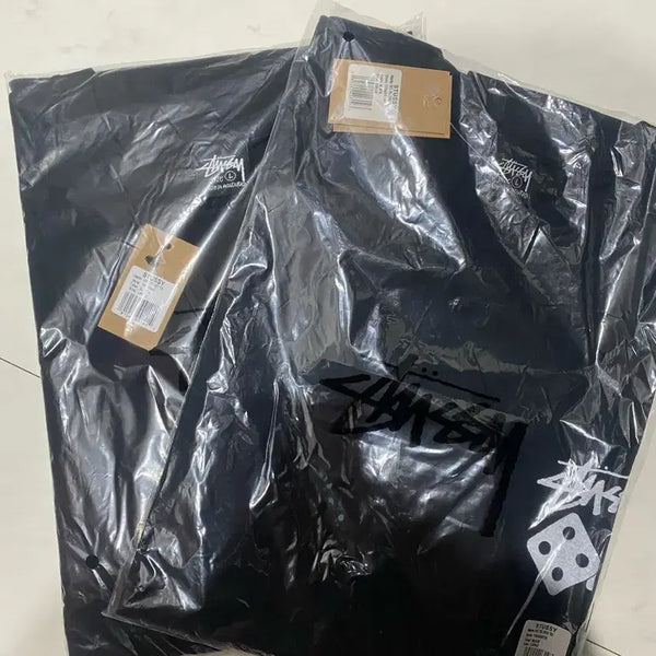 [BUNJANG] Stussy Short Sleeve T-Shirt Black Set of 2 L / [미개봉] 스투시 반팔 검정색 2개 판매!! L